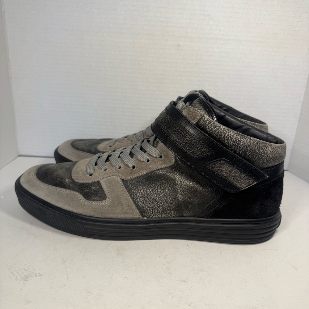 Hogan Rebel 11 45 High Top Sneakers Vintage Lace Up Glasse Ehemuvp Men Size 11 - Picture 5 of 9